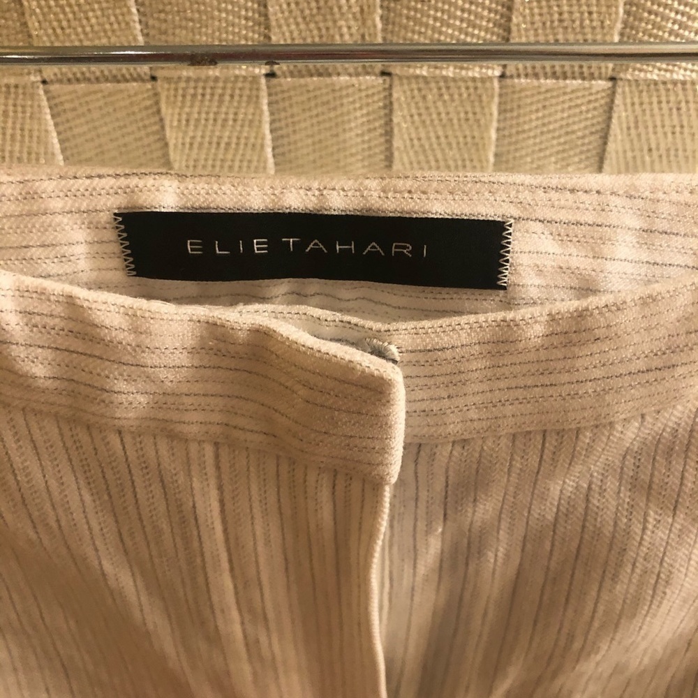 Elie Tahari soft pinstriped flat front trousers​​​​​​​​​​​​ - Picture 3 of 4